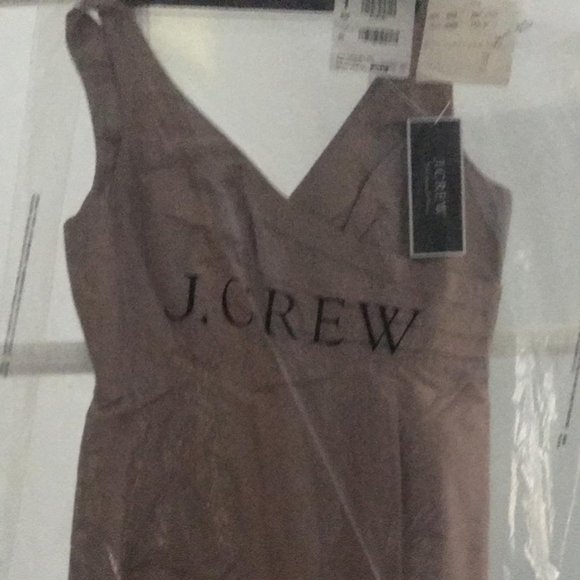 NWT - J.CREW Beige SARA 100% SILK TAFFETA - Picture 2 of 7